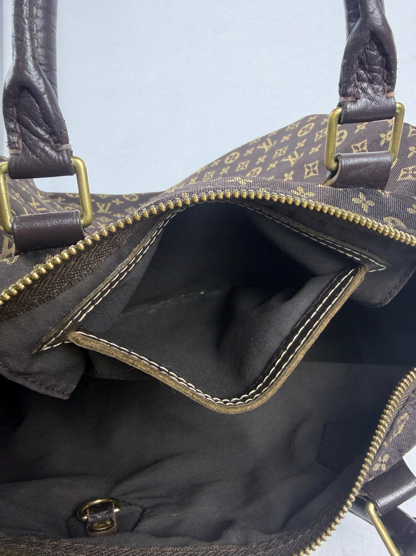 Louis Vuitton Monogram Mini Lin Speedy 30 Handbag – Ebene (Brown)