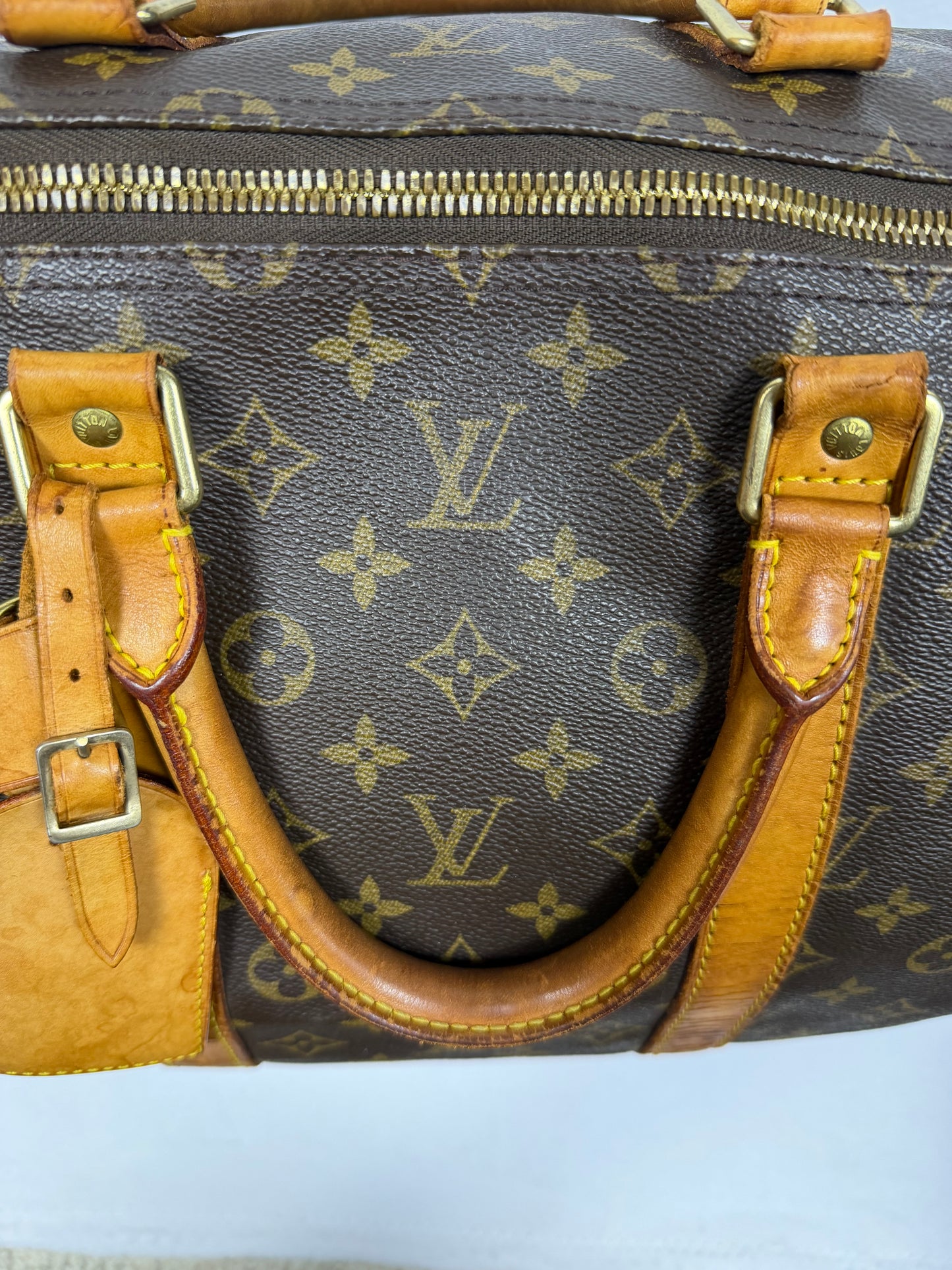 SOLD - Vintage Louis Vuitton Keepall 55 Monogram Canvas Travel Duffle Bag 2001