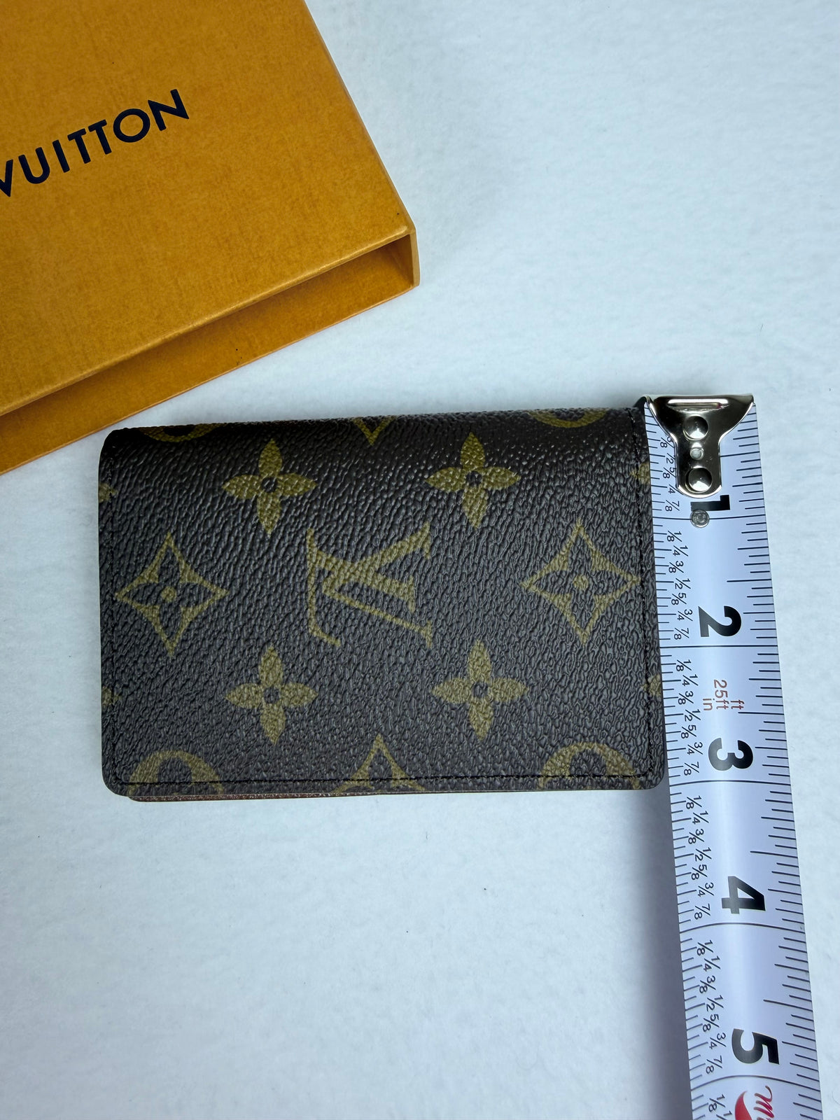 Louis Vuitton Monogram Pocket Organizer Wallet Card Holder w/ Box