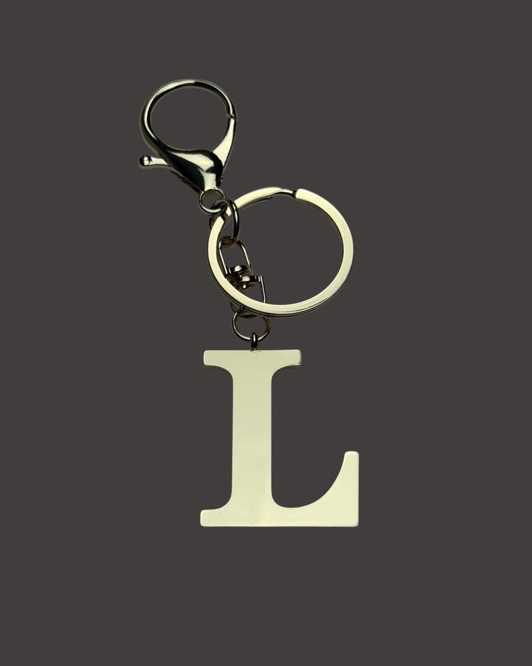 Gold Colored Letter Bag Charm
