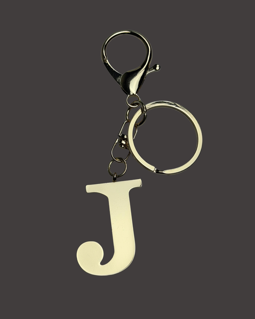 Gold Colored Letter Bag Charm