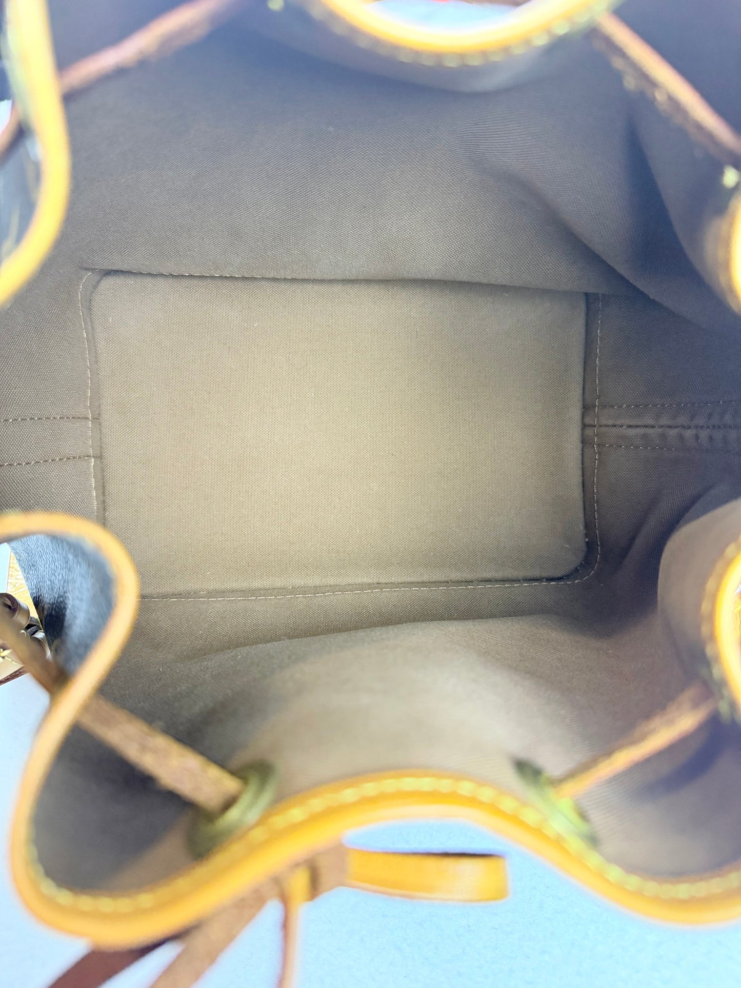 Louis Vuitton Monogram BB Noé Bucket Bag Shoulder Bag Brown Vachetta