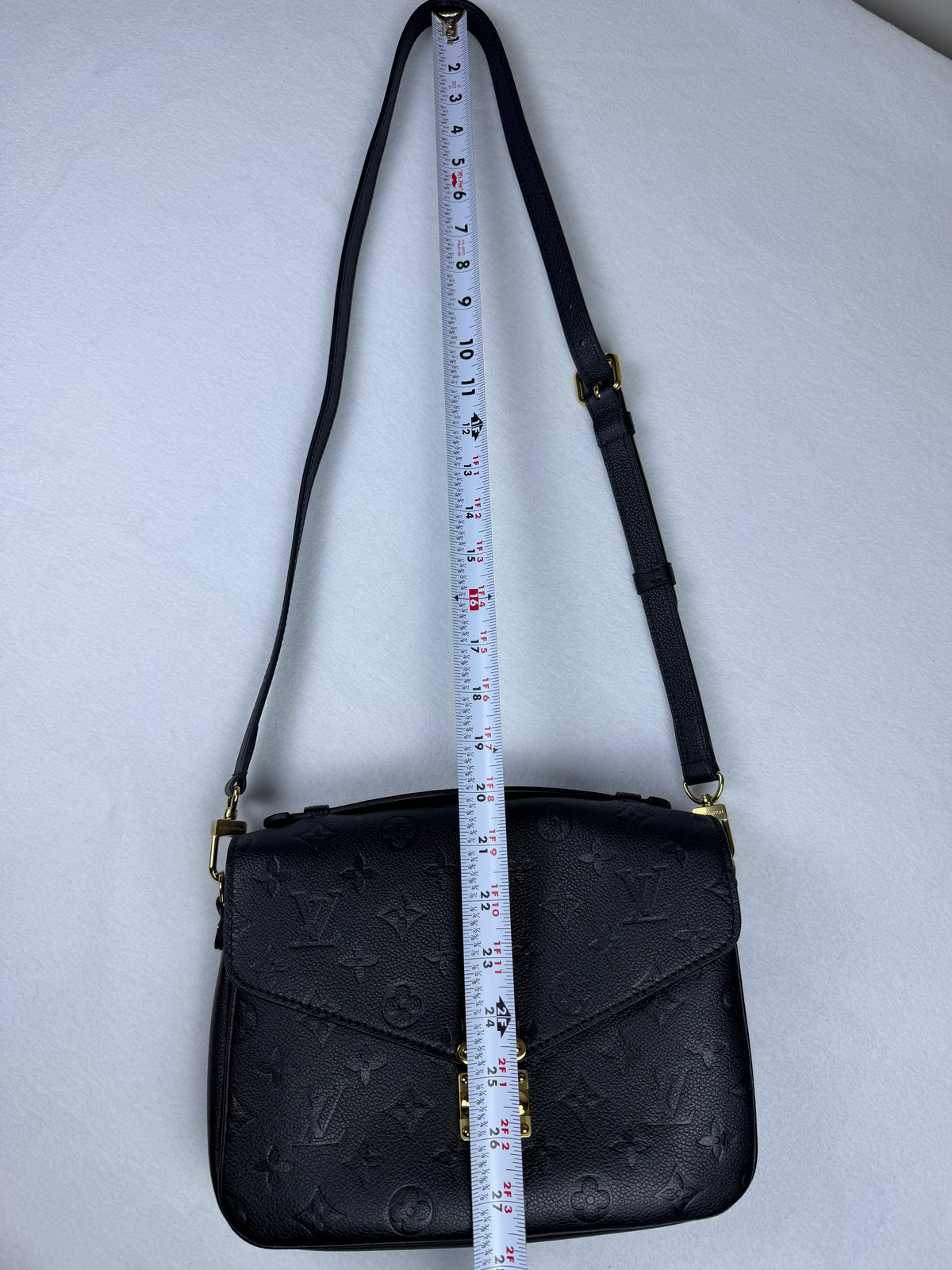 Louis Vuitton Monogram Empreinte Pochette Métis Noir Black Leather Bag
