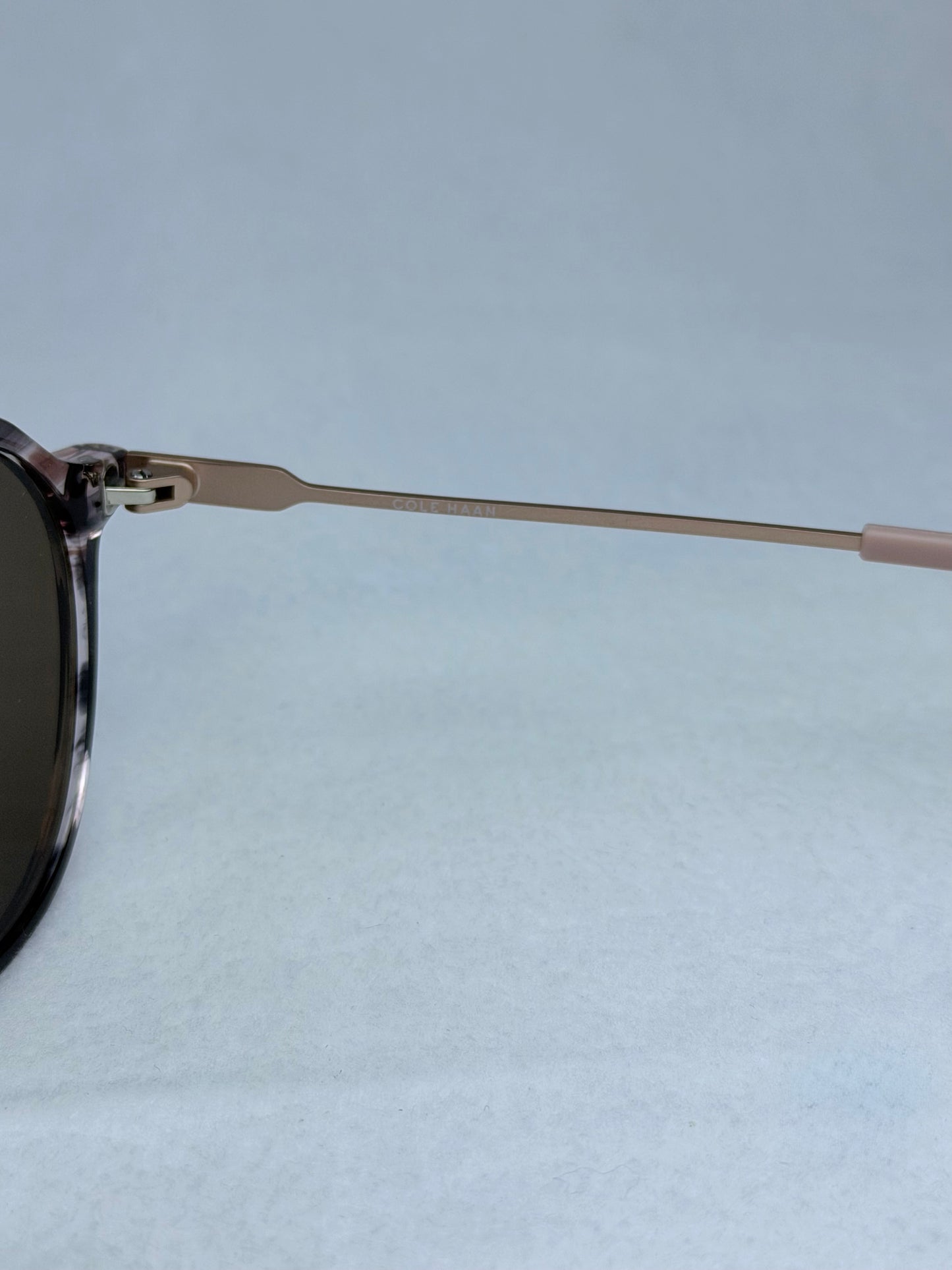 Cole Haan CH6503 Blush Horn Round Sunglasses with Case