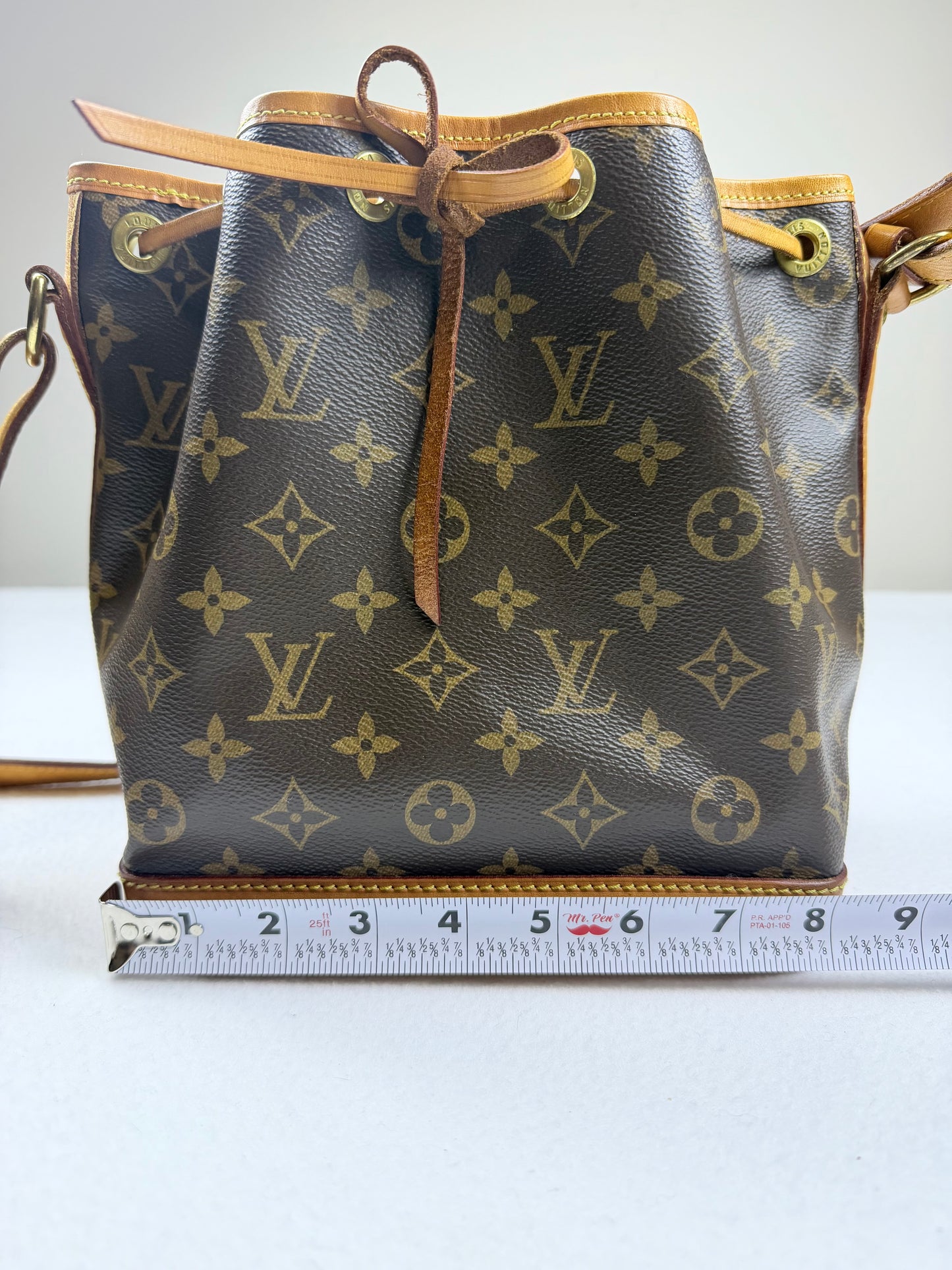 Louis Vuitton Monogram BB Noé Bucket Bag Shoulder Bag Brown Vachetta