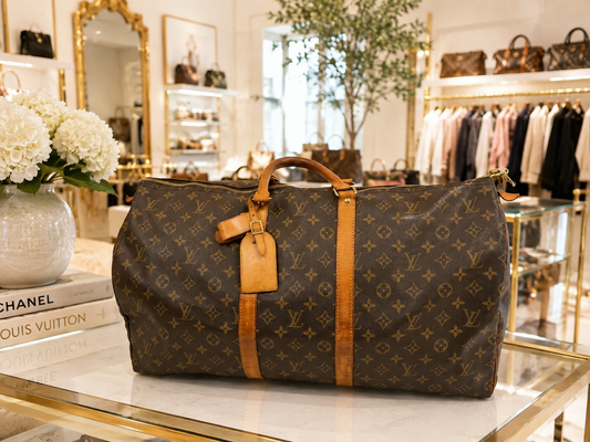 SOLD - Vintage Louis Vuitton Keepall 55 Monogram Canvas Travel Duffle Bag 2001