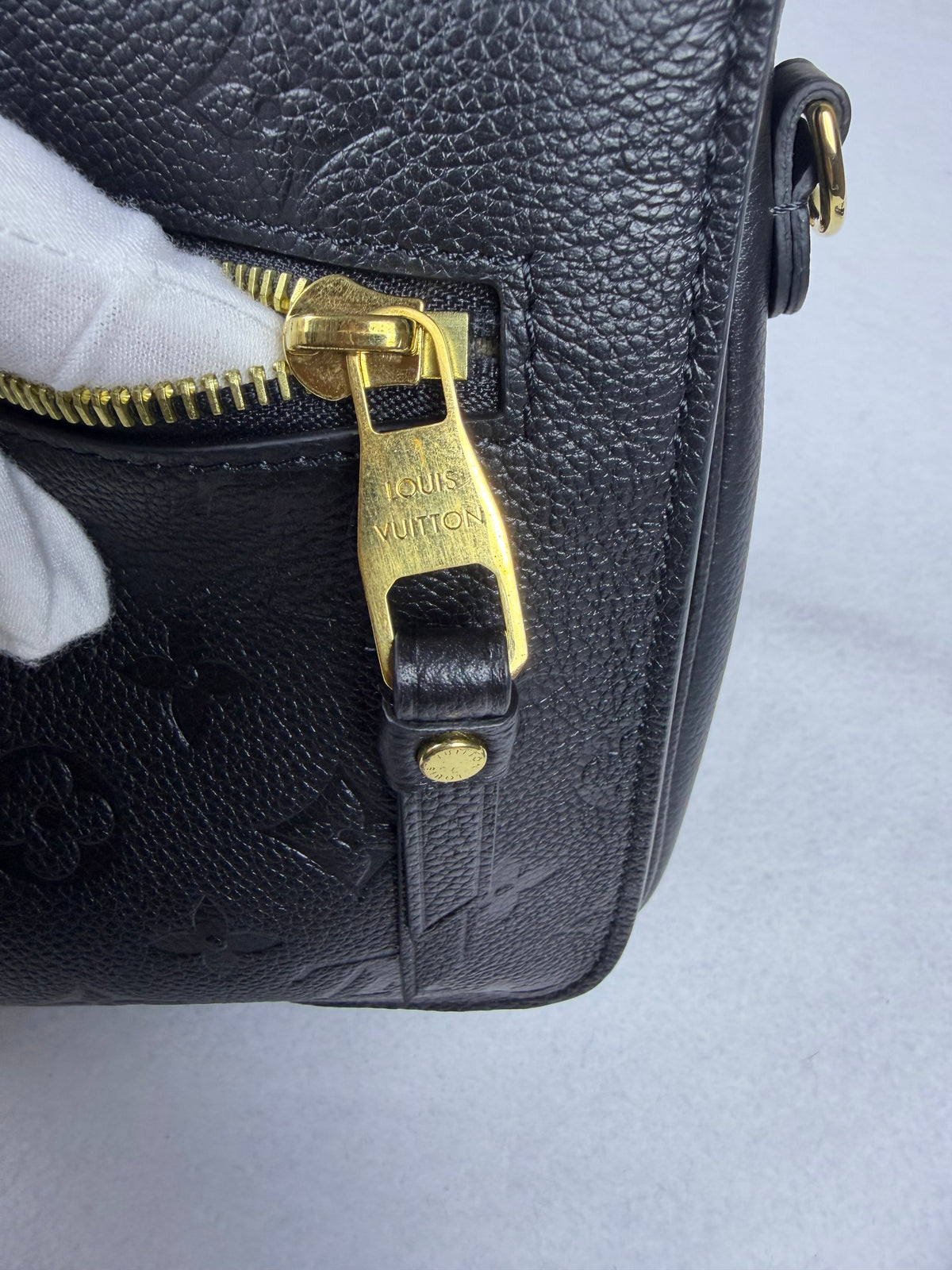 Louis Vuitton Monogram Empreinte Pochette Métis Noir Black Leather Bag