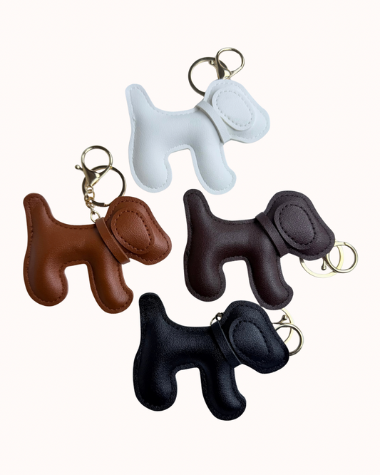 Faux Leather Dog Bag Charm