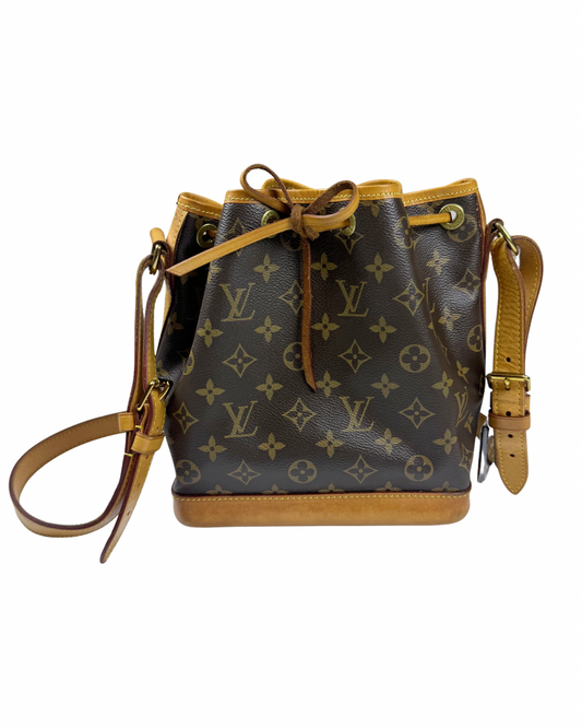 Louis Vuitton Monogram BB Noé Bucket Bag Shoulder Bag Brown Vachetta