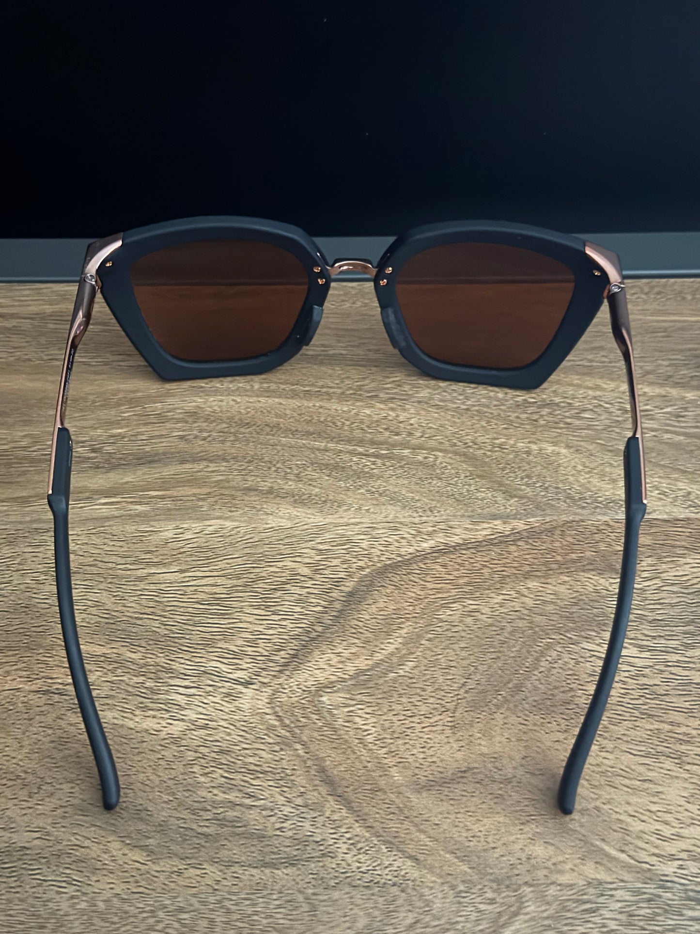 Oakley Sideswept Prizm Polarized Sunglasses - Velvet Black/Rose Gold