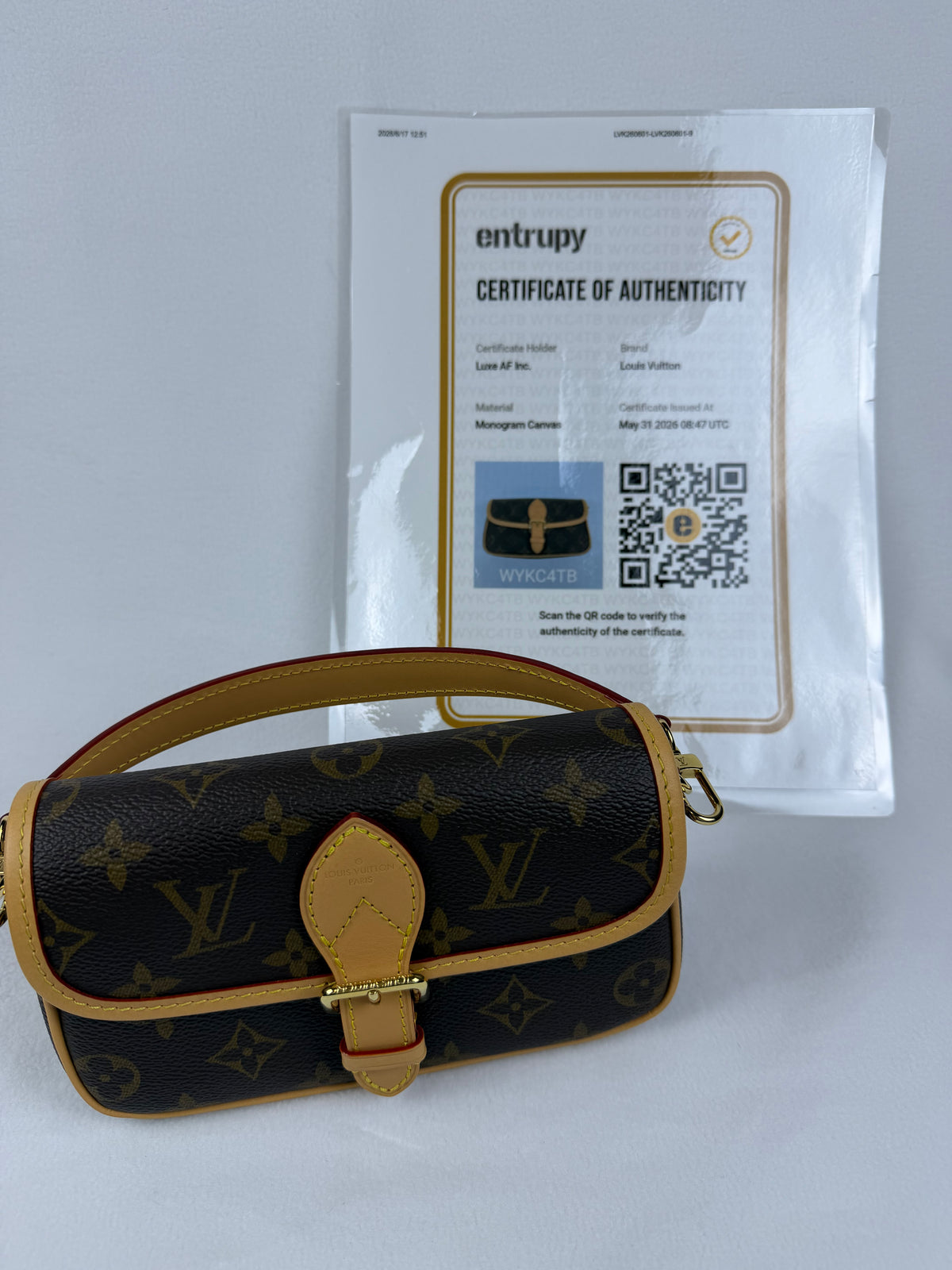 Louis Vuitton 2026 Nano Diane Monogram Bag NWOT