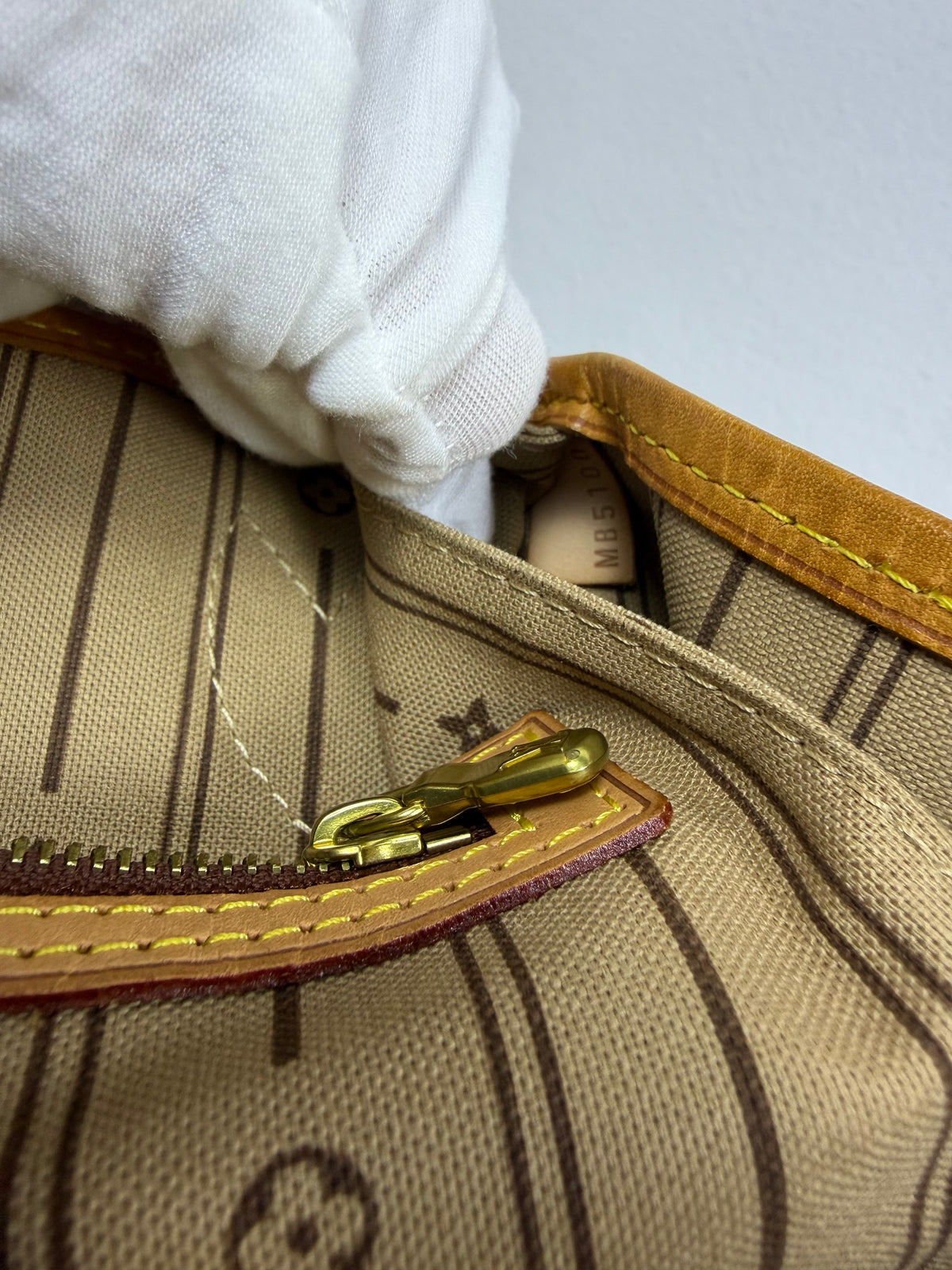 Louis Vuitton Monogram Neverfull MM Tote Bag Brown Vachetta Leather Authentic