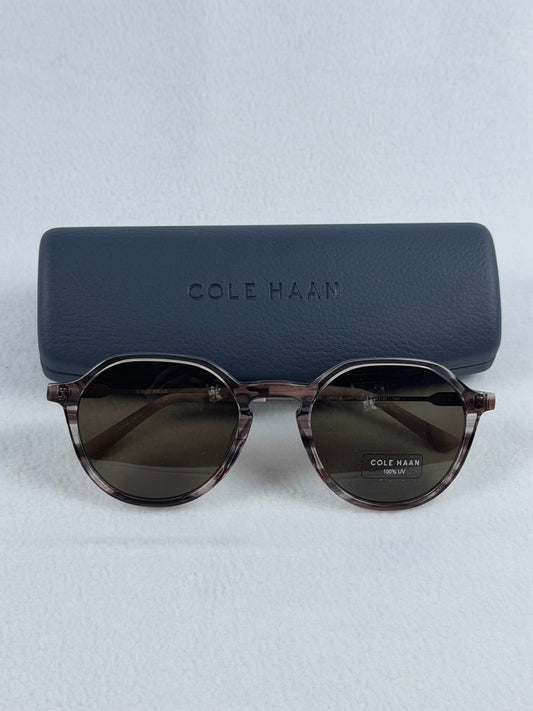 Cole Haan CH6503 Blush Horn Round Sunglasses with Case