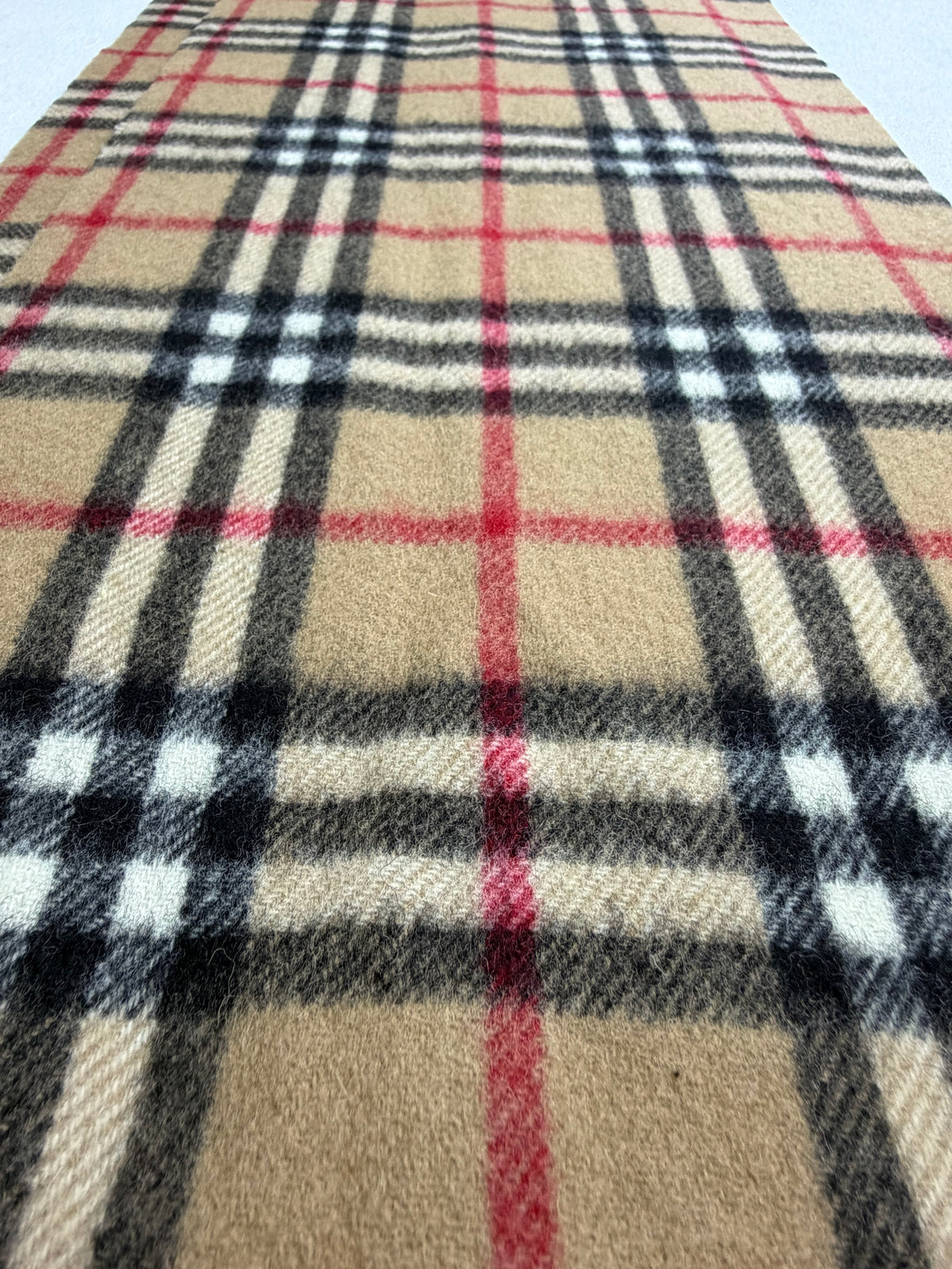 Burberrys of London Nova Check Vintage Scarf 100% Cashmere Made in England