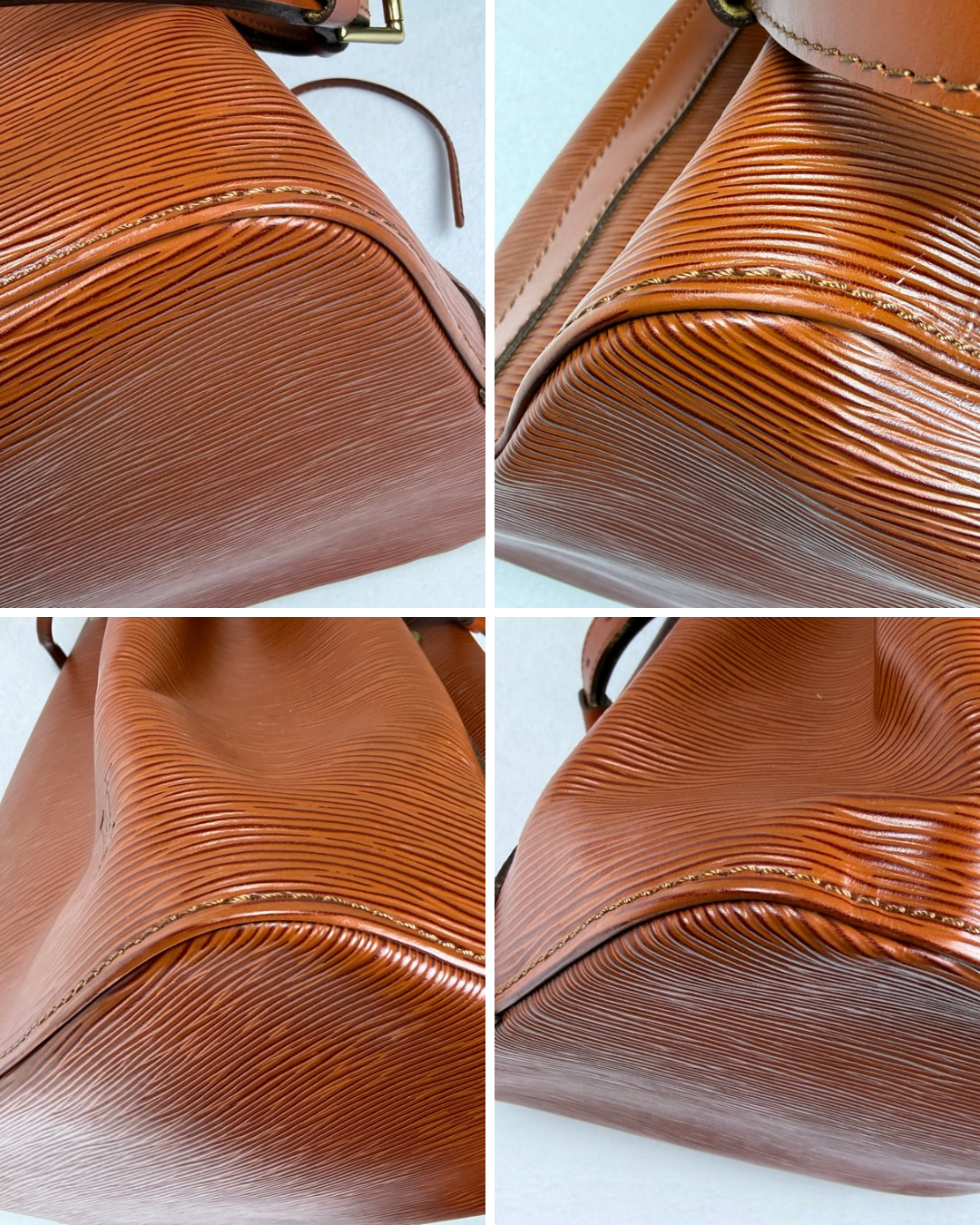 Louis Vuitton Epi Leather Vintage Noé Bucket Bag Brown Cognac Shoulder Bag 1993