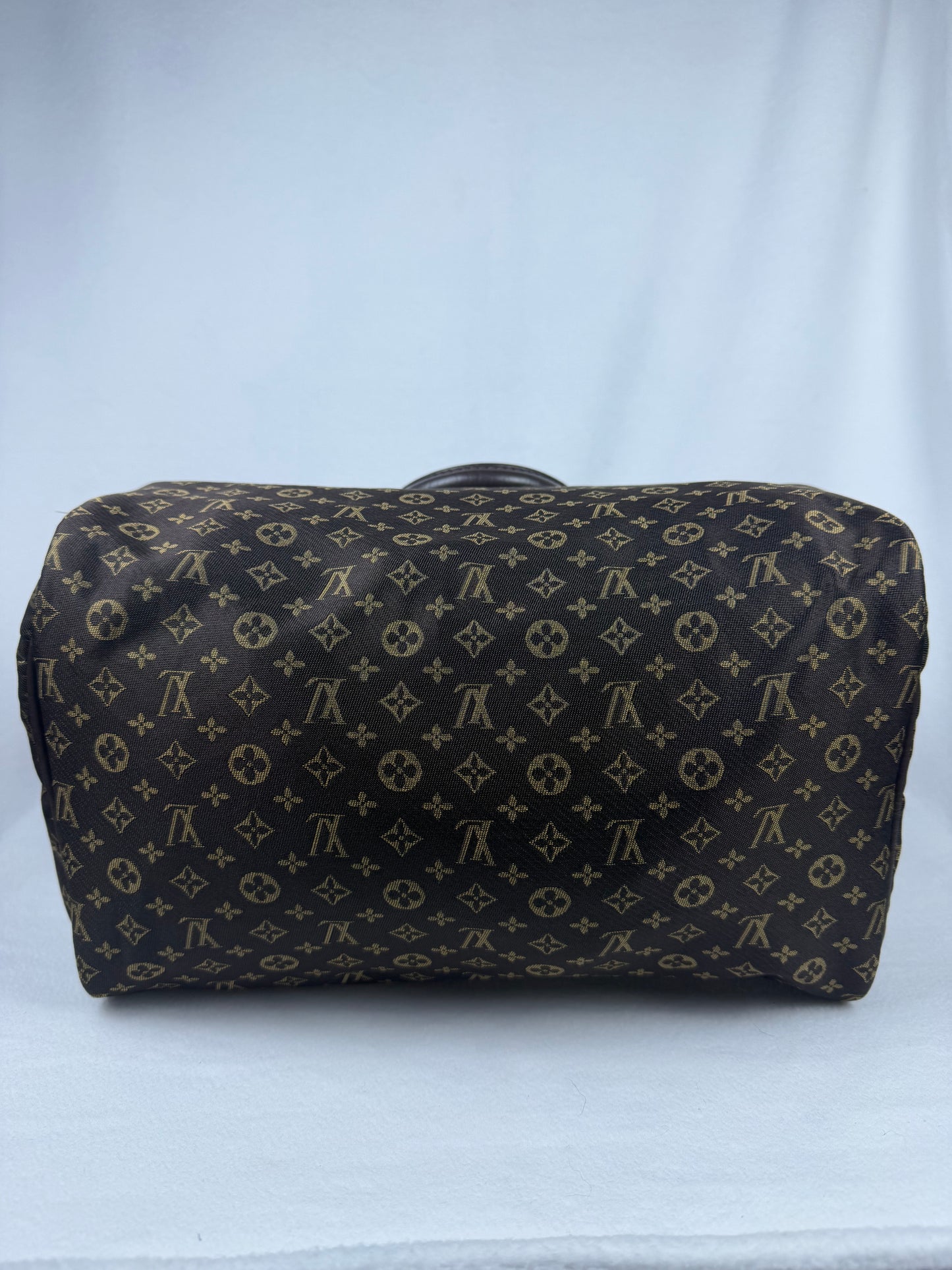Louis Vuitton Monogram Mini Lin Speedy 30 Handbag – Ebene (Brown)