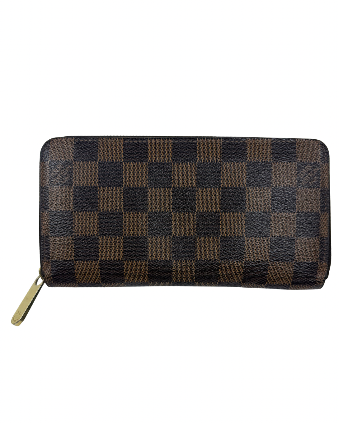 Louis Vuitton Damier Ebene Zippy Leather Wallet