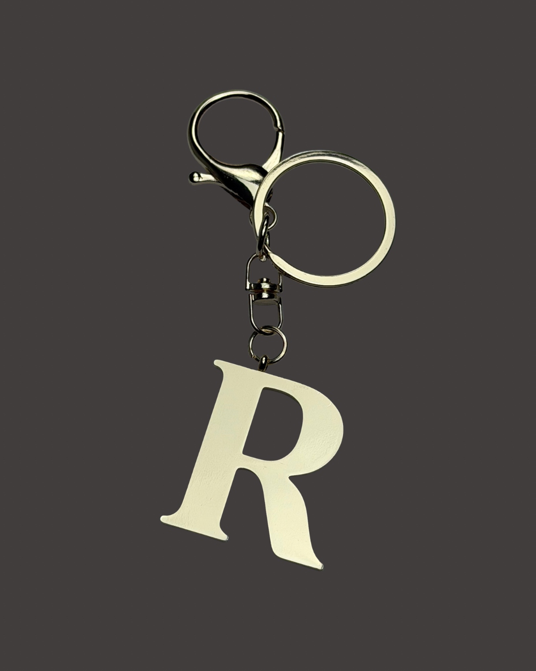 Gold Colored Letter Bag Charm