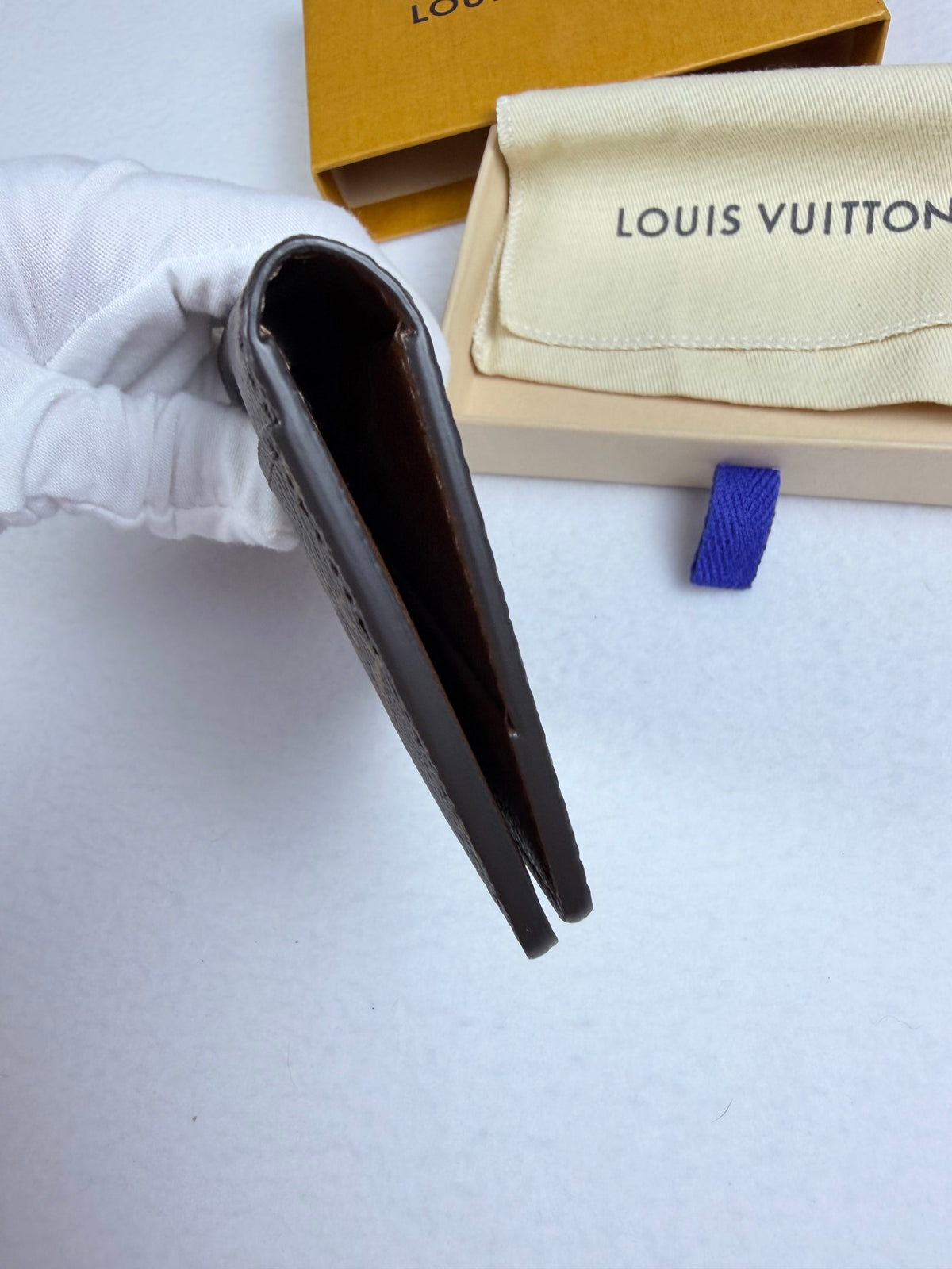 Louis Vuitton Monogram Pocket Organizer Wallet Card Holder w/ Box