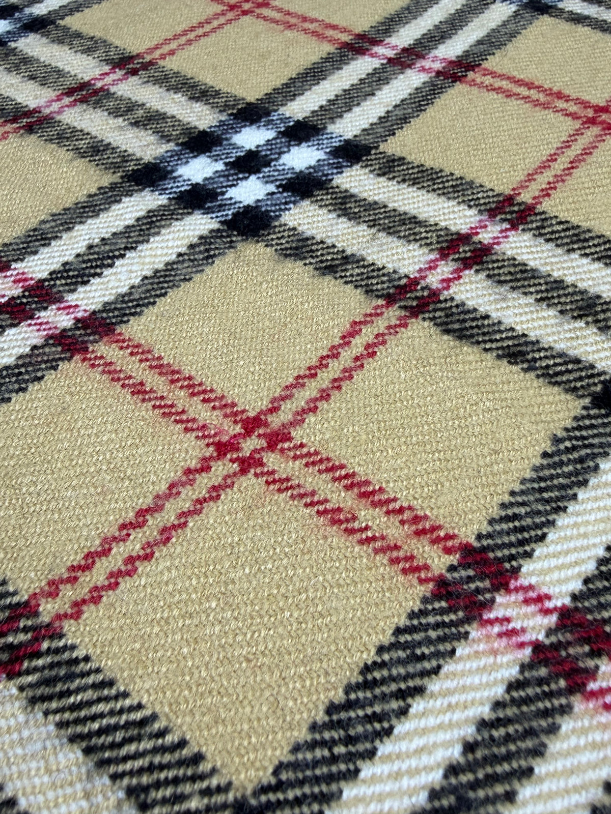 SOLD Burberrys of London Nova Check Vintage Scarf 100% Lambswool Made in England
