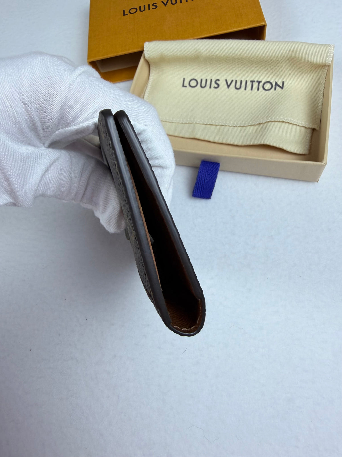 Louis Vuitton Monogram Pocket Organizer Wallet Card Holder w/ Box