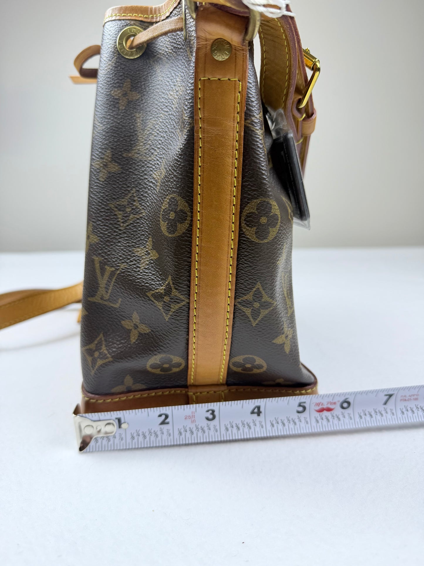 Louis Vuitton Monogram BB Noé Bucket Bag Shoulder Bag Brown Vachetta