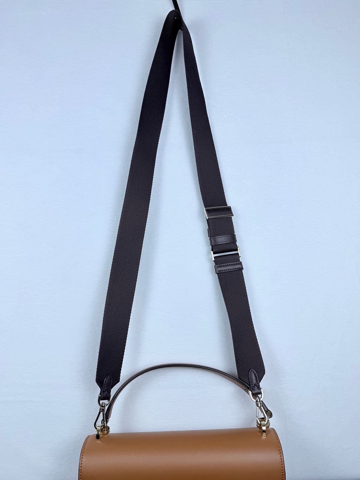 Kate Spade Colorblock Leather Top Handle Crossbody Bag Multi Brown Cream Purse NWOT