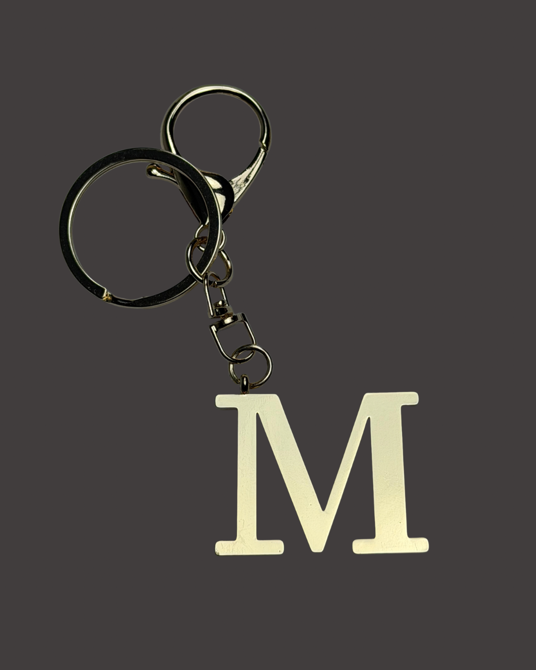 Gold Colored Letter Bag Charm