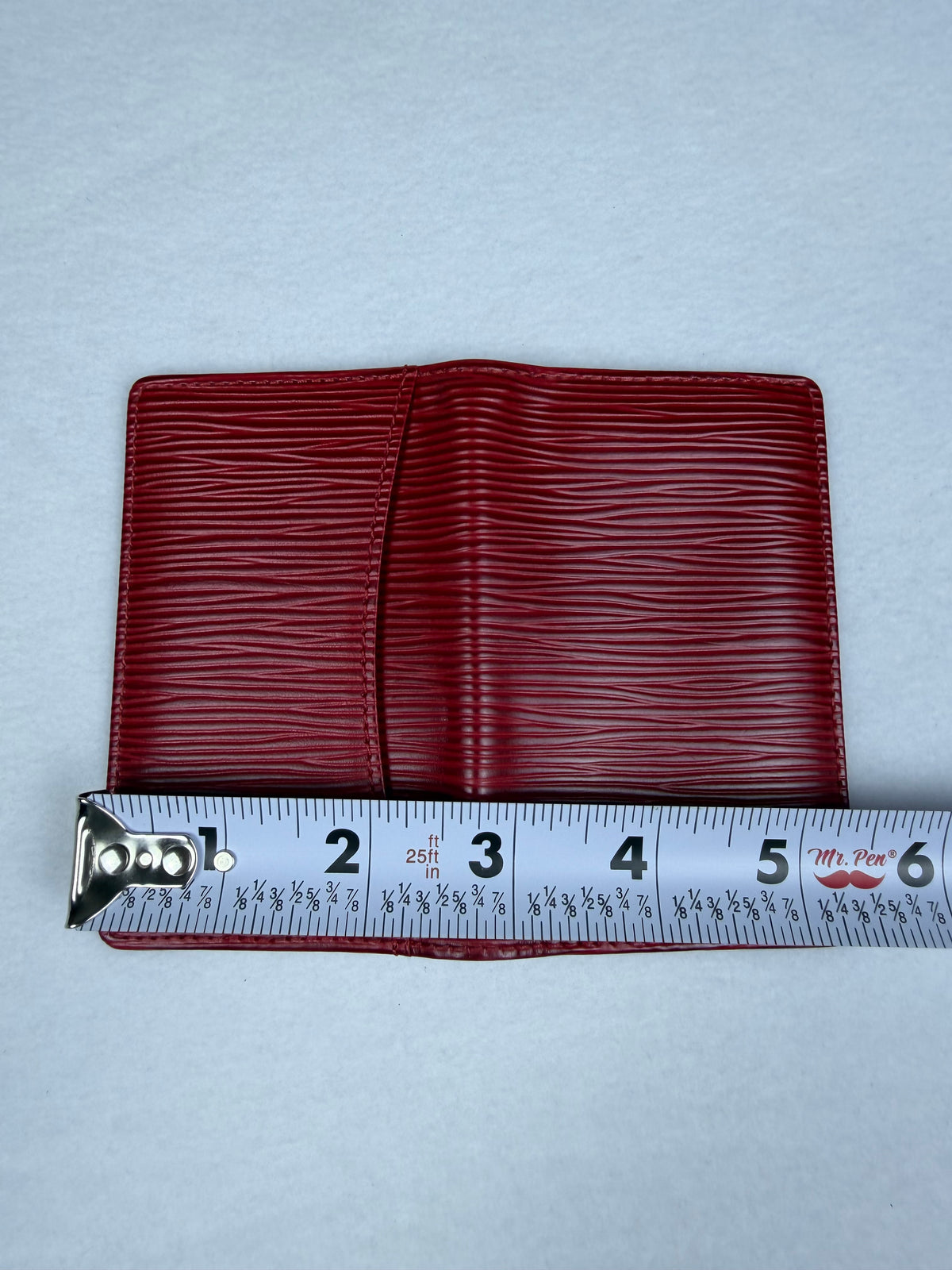 Louis Vuitton Red Epi Leather Pocket Organizer Card Holder Wallet