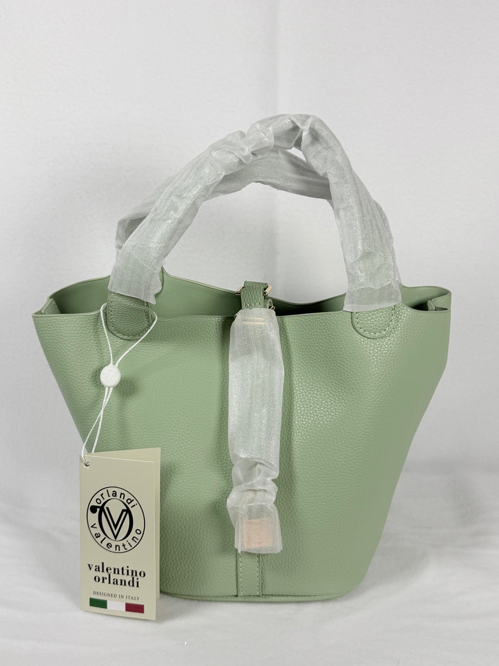 NWT Valentino Orlandi Mint Green Bucket Bag – Luxury Italian Design
