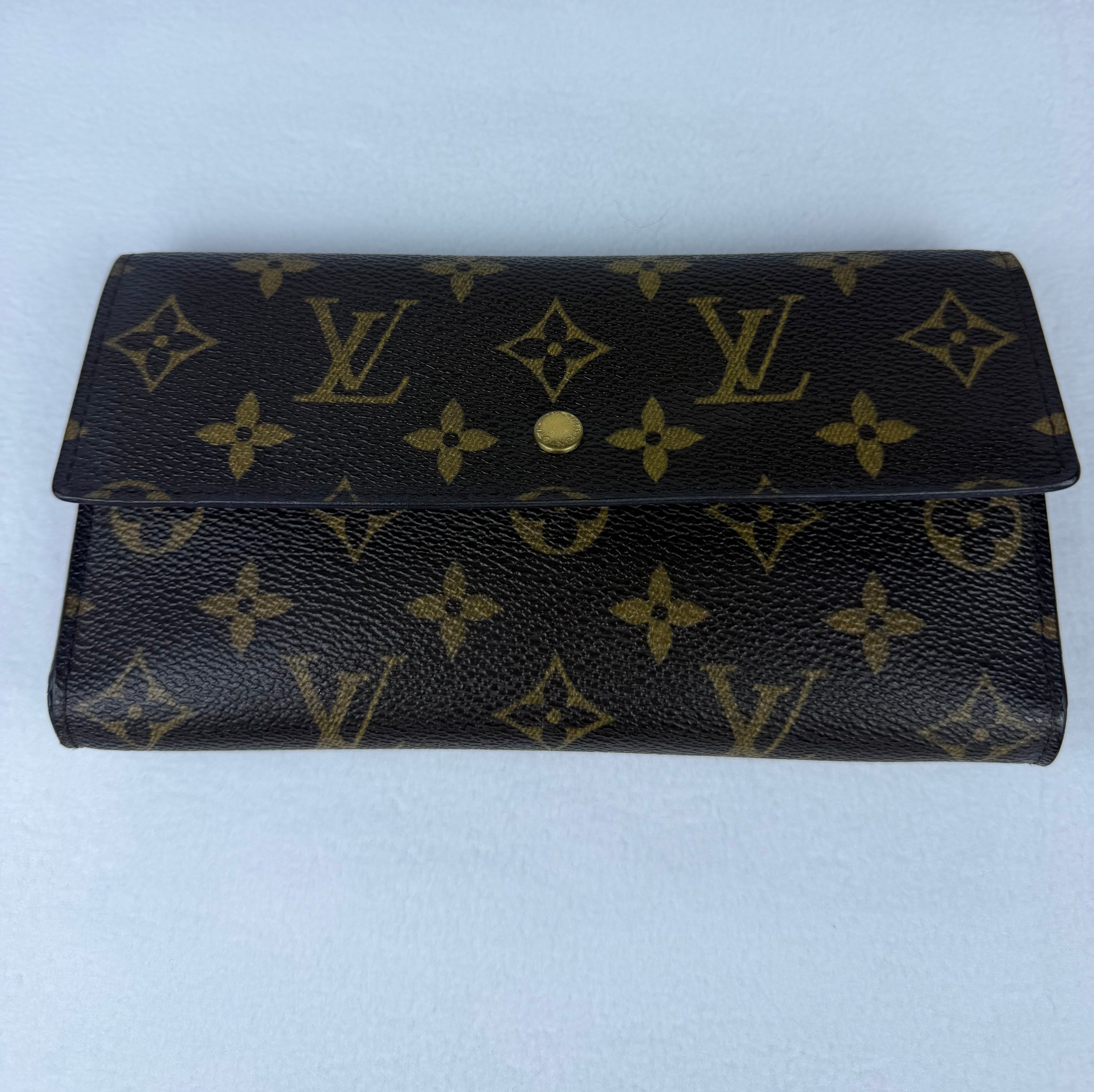 Louis Vuitton Monogram Long Trifold Wallet