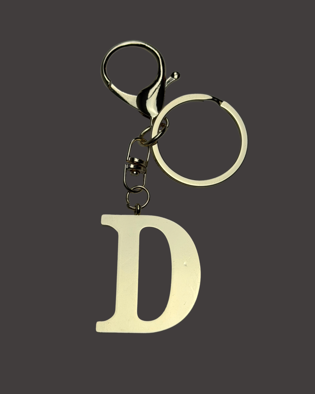 Gold Colored Letter Bag Charm