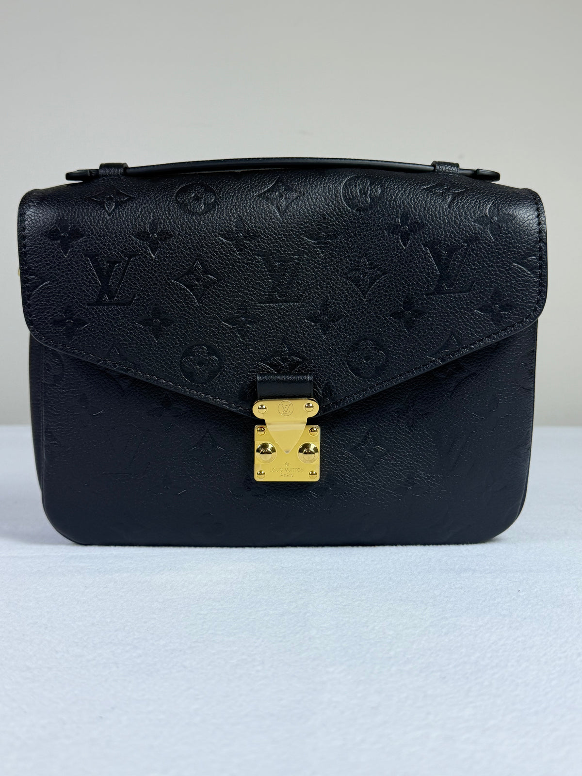 Louis Vuitton Monogram Empreinte Pochette Métis Noir Black Leather Bag