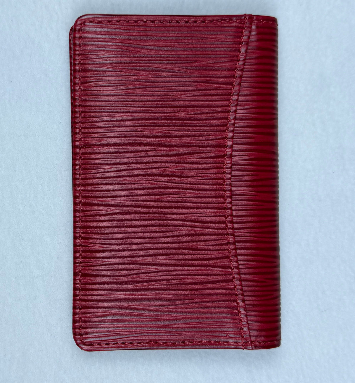 Louis Vuitton Red Epi Leather Pocket Organizer Card Holder Wallet