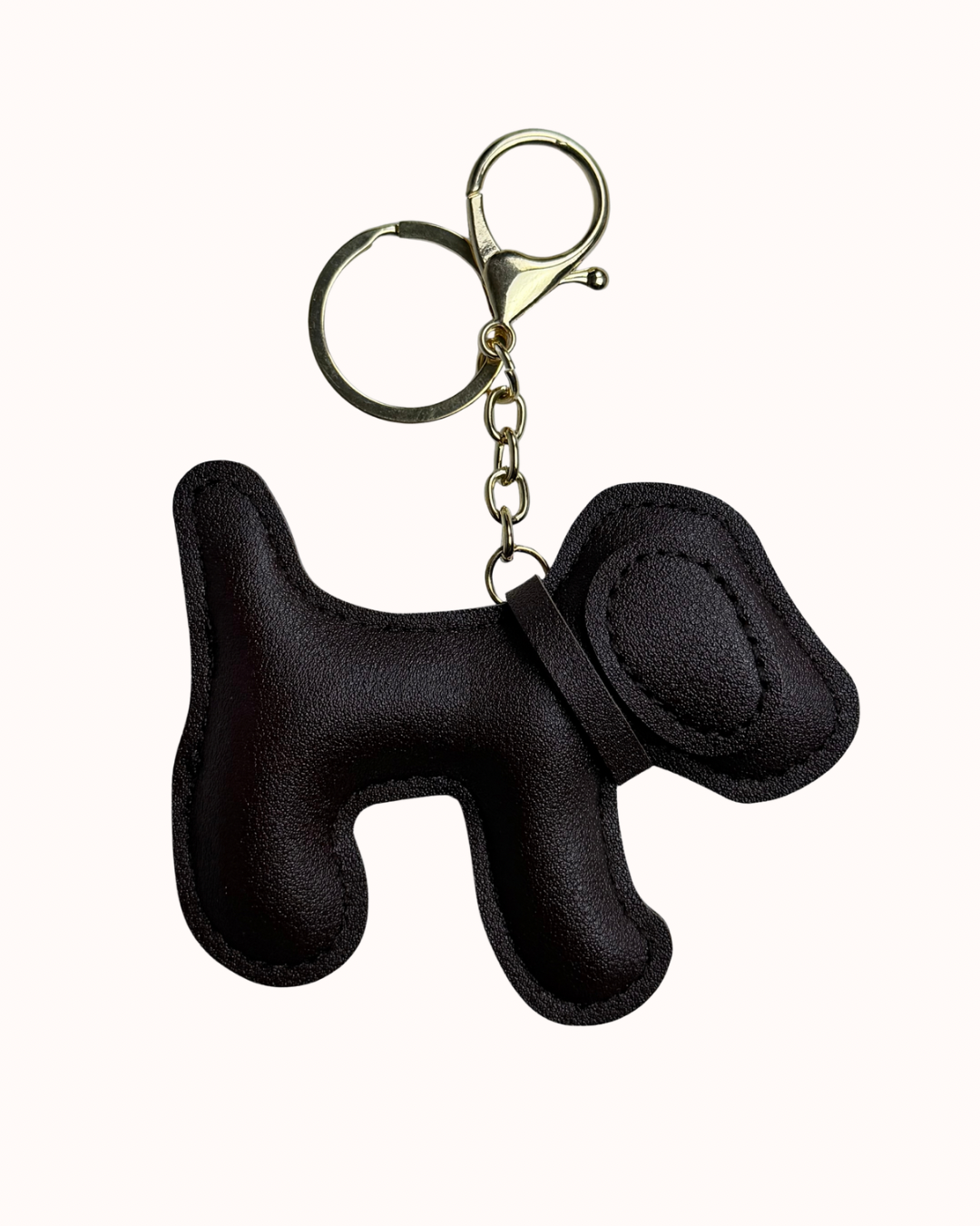 Faux Leather Dog Bag Charm