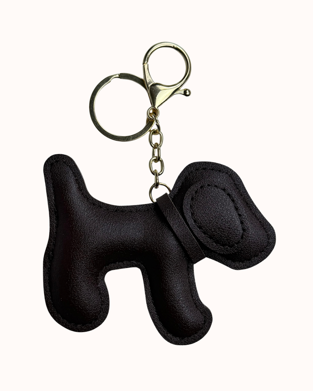 Faux Leather Dog Bag Charm