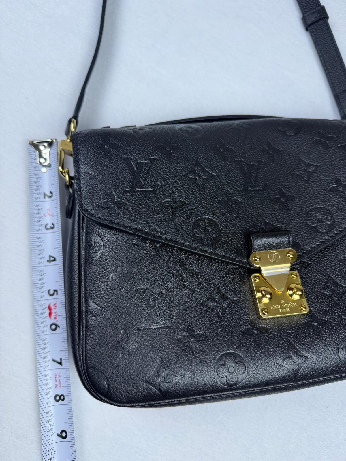 Louis Vuitton Monogram Empreinte Pochette Métis Noir Black Leather Bag