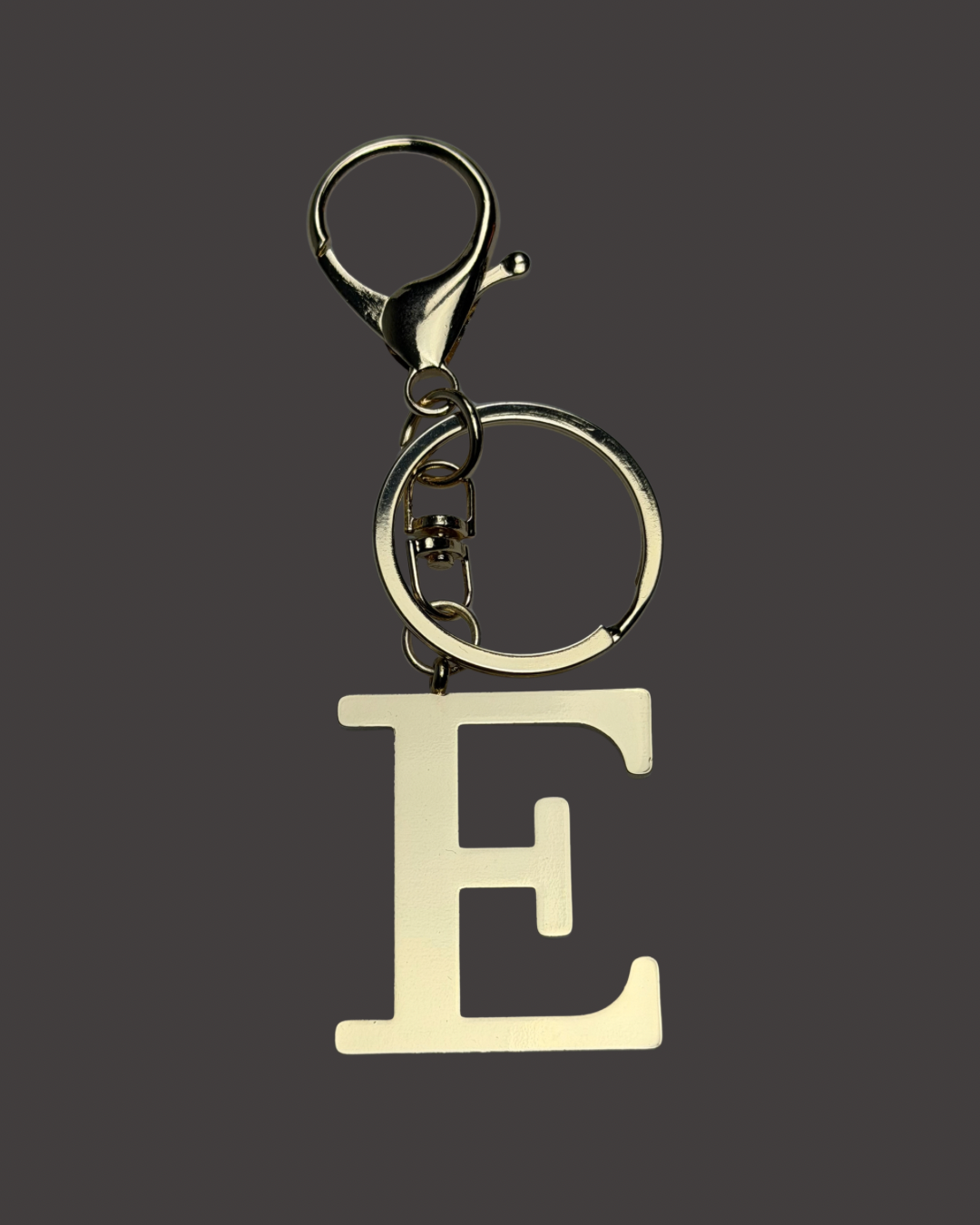 Gold Colored Letter Bag Charm