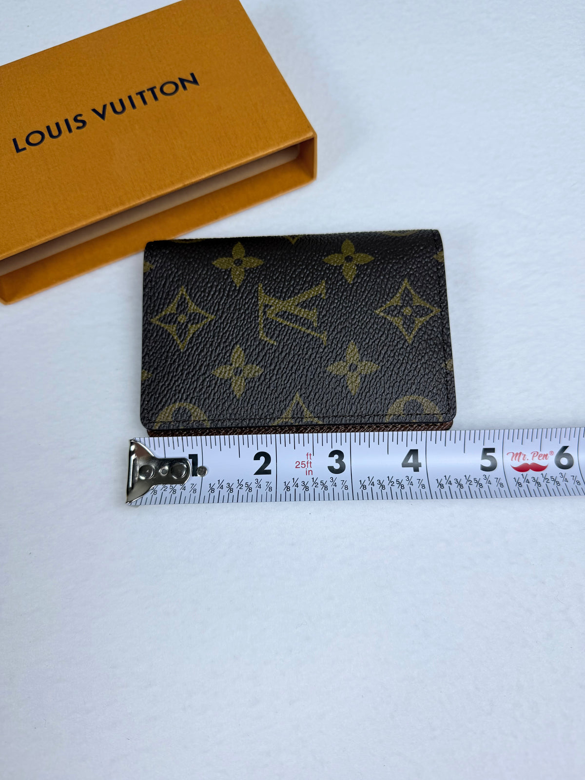 Louis Vuitton Monogram Pocket Organizer Wallet Card Holder w/ Box