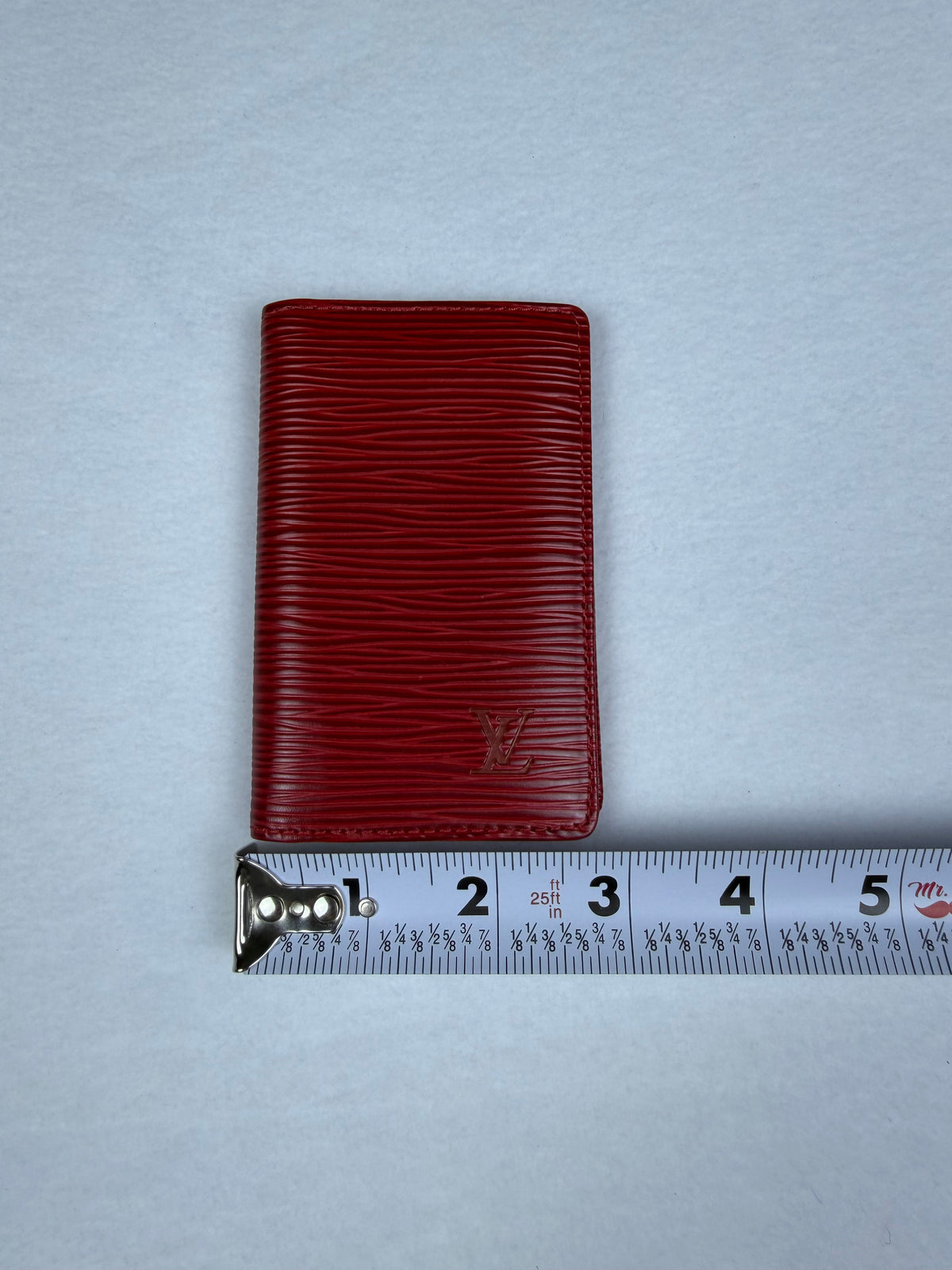 Louis Vuitton Red Epi Leather Pocket Organizer Card Holder Wallet