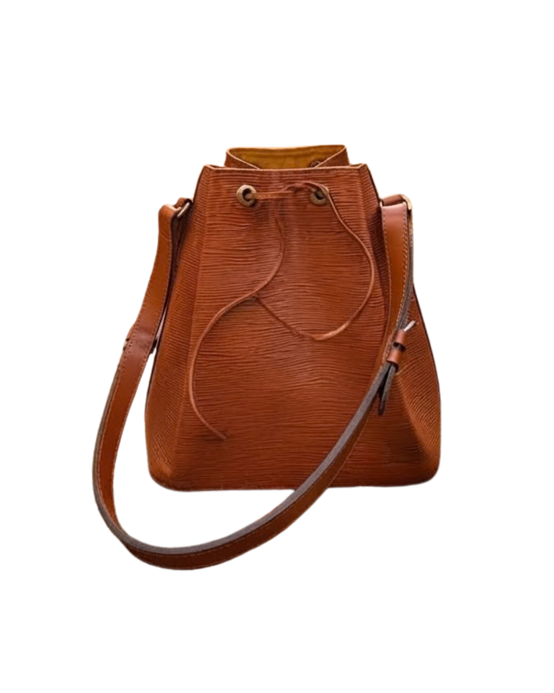 Louis Vuitton Epi Leather Vintage Noé Bucket Bag Brown Cognac Shoulder Bag 1993
